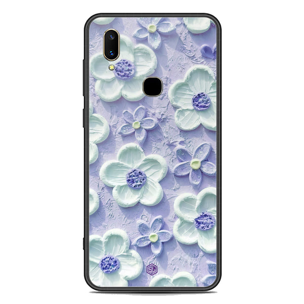 Floral Series Soft Phone Case - Premium Glass Case - Design 4 - Vivo V11 Pro