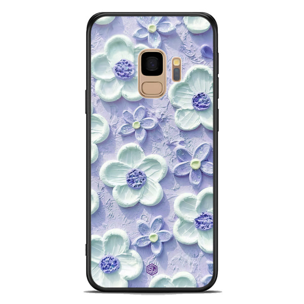 Floral Series Soft Phone Case - Premium Glass Case - Design 4 - Samsung Galaxy S9