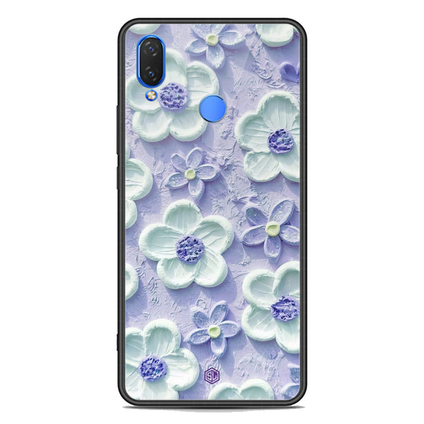 Floral Series Soft Phone Case - Premium Glass Case - Design 4 - Huawei Y9 2019