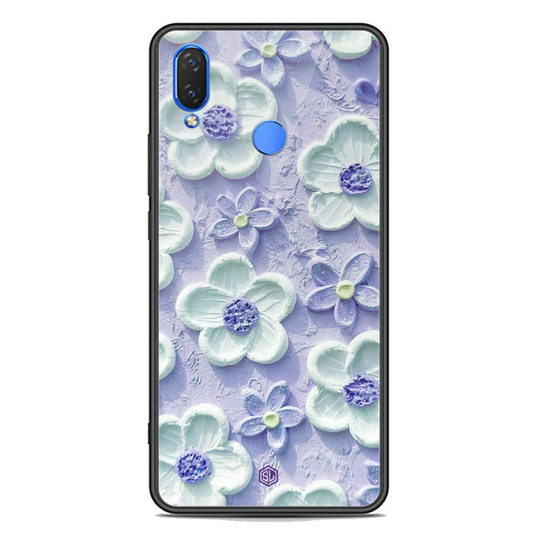 Floral Series Soft Phone Case - Premium Glass Case - Design 4 - Huawei Y7 2019