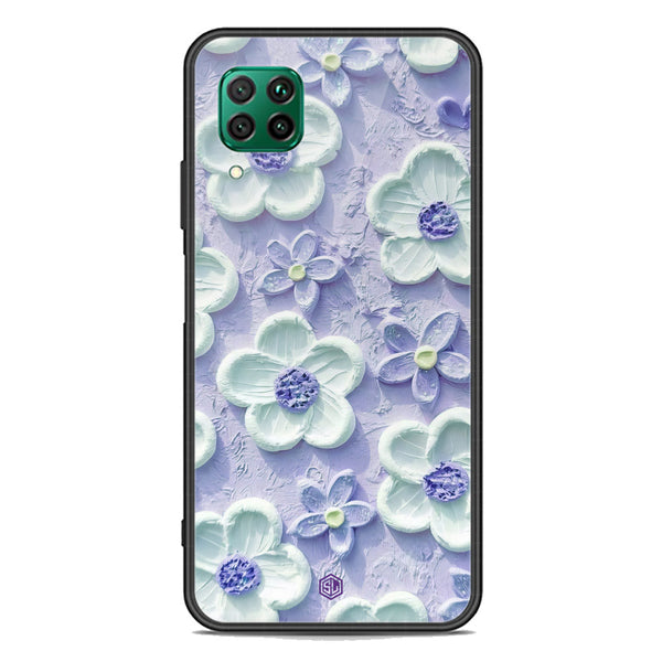 Floral Series Soft Phone Case - Premium Glass Case - Design 4 - Huawei P40 lite