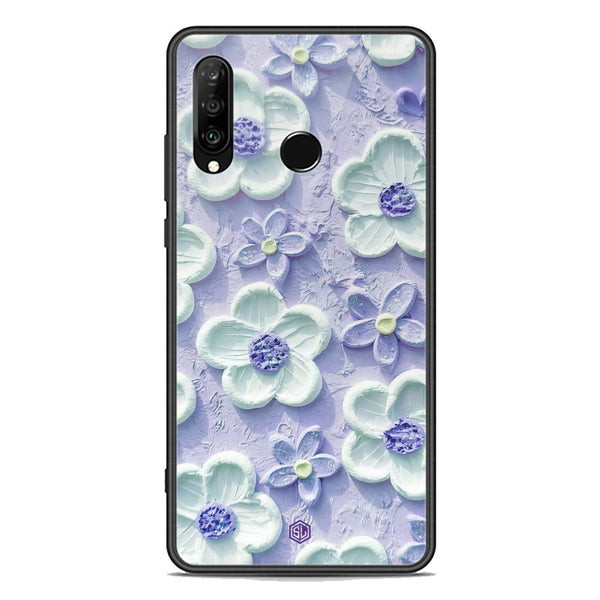 Floral Series Soft Phone Case - Premium Glass Case - Design 4 - Huawei Nova 4e
