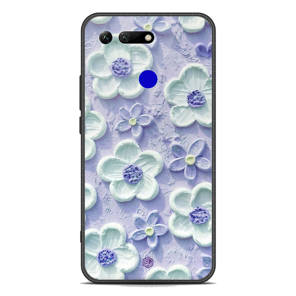 Floral Series Soft Phone Case - Premium Glass Case - Design 4 - Huawei Honor View 20