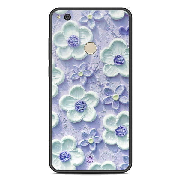 Floral Series Soft Phone Case - Premium Glass Case - Design 4 - Huawei Honor P8 Lite 2017