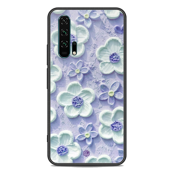 Floral Series Soft Phone Case - Premium Glass Case - Design 4 - Honor 20