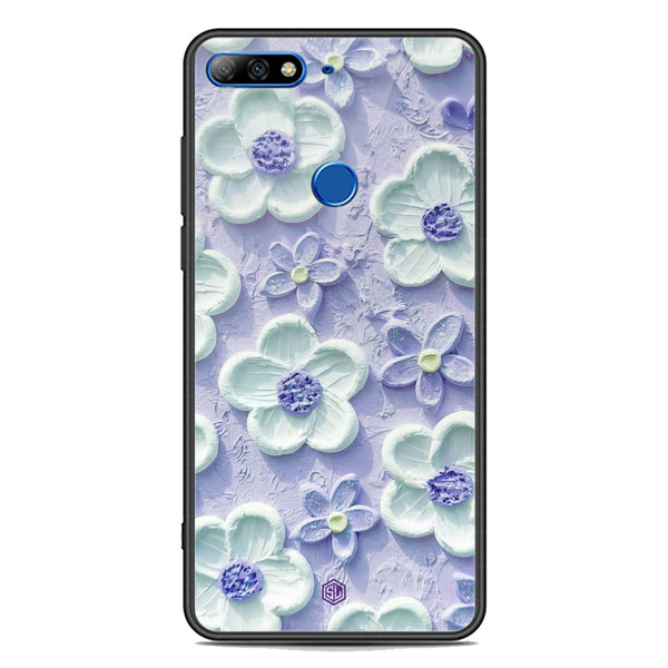 Floral Series Soft Phone Case - Premium Glass Case - Design 4 - Huawei Honor 7C
