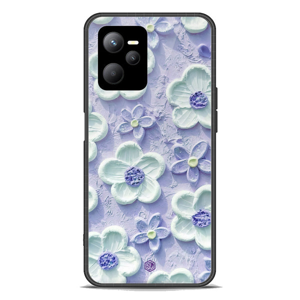 Floral Series Soft Phone Case - Premium Glass Case - Design 4 - Realme Q5