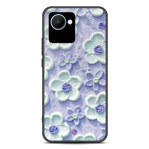 Floral Series Soft Phone Case - Premium Glass Case - Design 4 - Realme C30