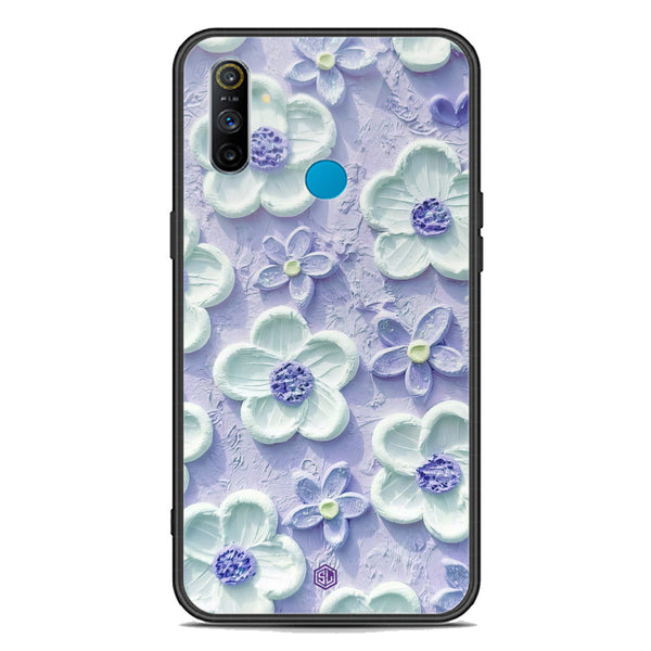 Floral Series Soft Phone Case - Premium Glass Case - Design 4 - Realme C3