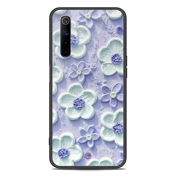 Floral Series Soft Phone Case - Premium Glass Case - Design 4 - Realme 6