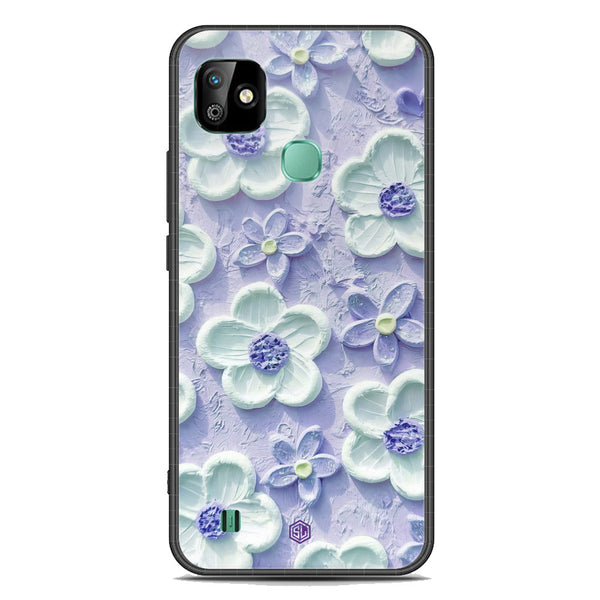 Floral Series Soft Phone Case - Premium Glass Case - Design 4 - Infinix Smart HD 2021