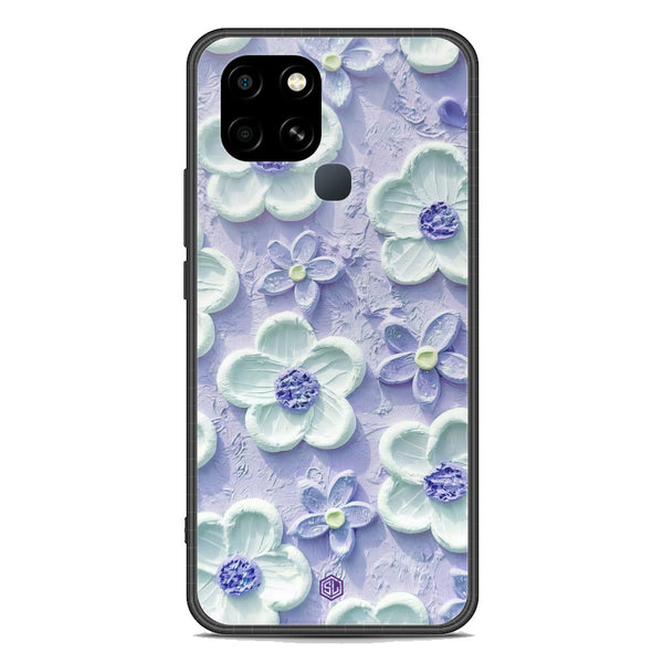 Floral Series Soft Phone Case - Premium Glass Case - Design 4 - Infinix Smart 6