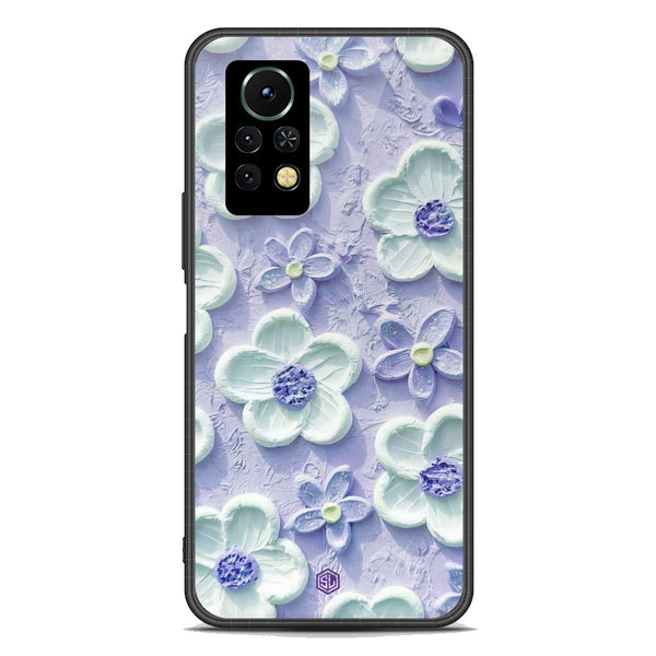 Floral Series Soft Phone Case - Premium Glass Case - Design 4 - Infinix Note 11s