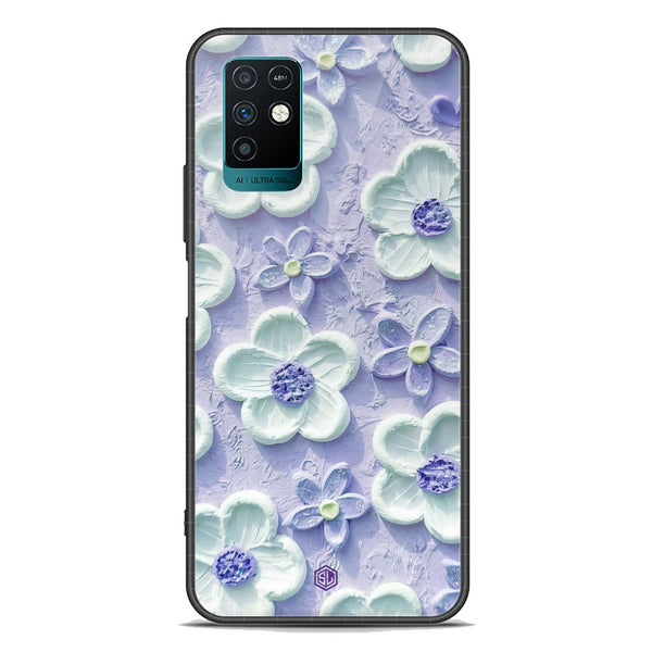 Floral Series Soft Phone Case - Premium Glass Case - Design 4 - Infinix Note 10