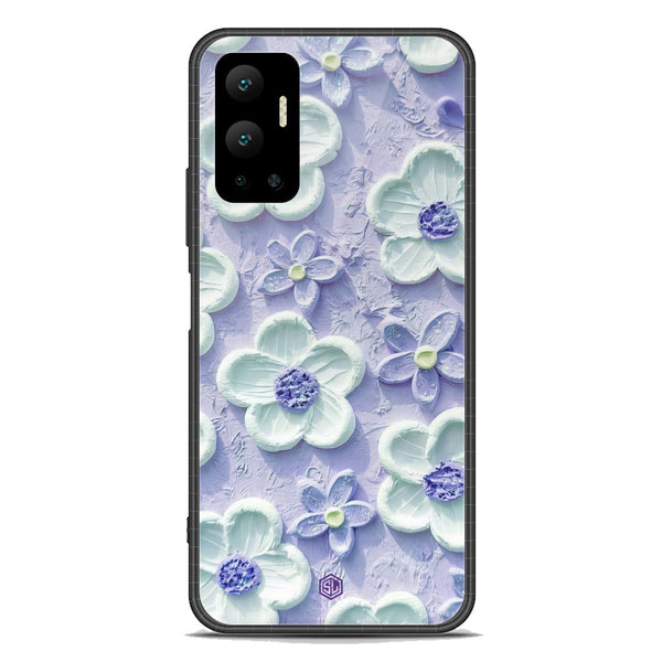 Floral Series Soft Phone Case - Premium Glass Case - Design 4 - Infinix Hot 12