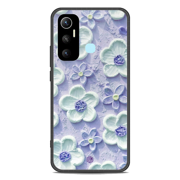 Floral Series Soft Phone Case - Premium Glass Case - Design 4 - Infinix Hot 11