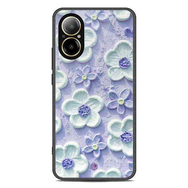 Floral Series Soft Phone Case - Premium Glass Case - Design 4 - Realme C67 4G