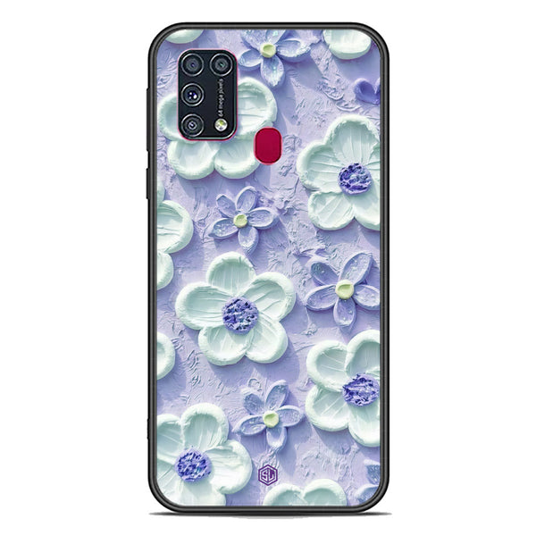 Floral Series Soft Phone Case - Premium Glass Case - Design 4 - Samsung Galaxy M31