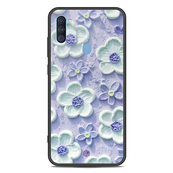 Floral Series Soft Phone Case - Premium Glass Case - Design 4 - Samsung Galaxy M11