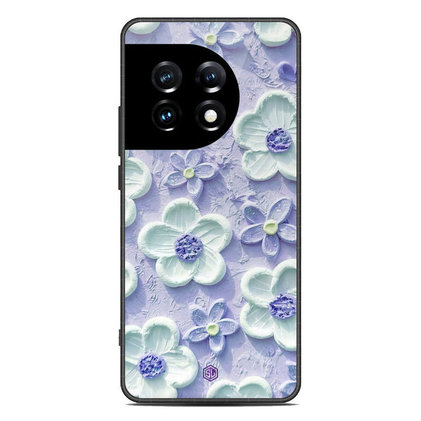 Floral Series Soft Phone Case - Premium Glass Case - Design 4 - OnePlus Ace 2 Pro