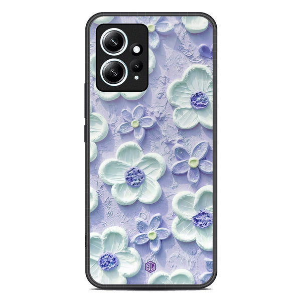 Floral Series Soft Phone Case - Premium Glass Case - Design 4 - Xiaomi Redmi Note 12 4G