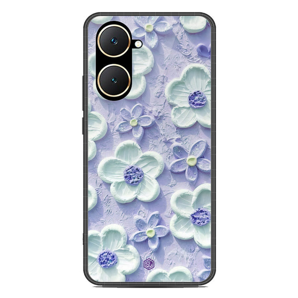 Floral Series Soft Phone Case - Premium Glass Case - Design 4 - Vivo Y03
