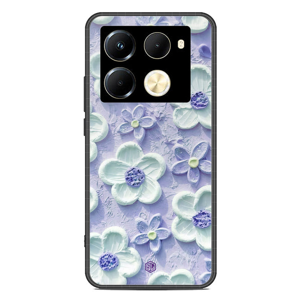 Floral Series Soft Phone Case - Premium Glass Case - Design 4 - Infinix Note 40 Pro