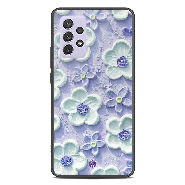 Floral Series Soft Phone Case - Premium Glass Case - Design 4 - Samsung Galaxy A72