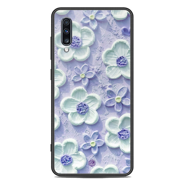 Floral Series Soft Phone Case - Premium Glass Case - Design 4 - Samsung Galaxy A70