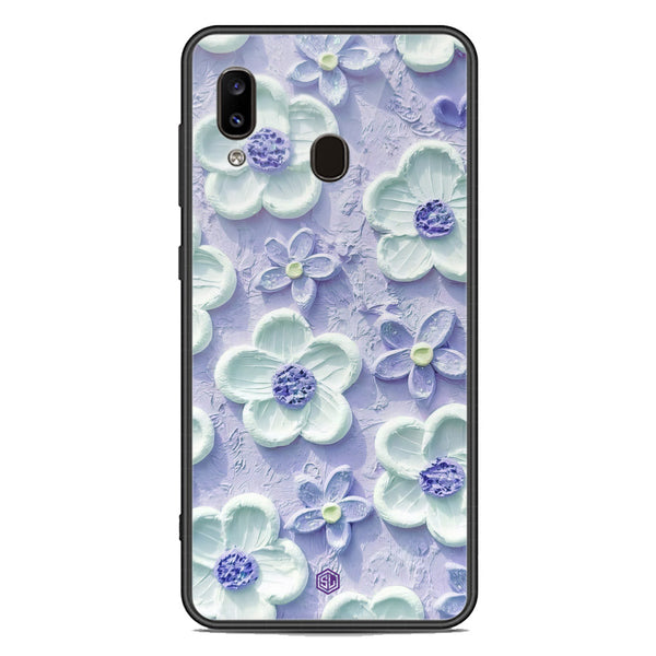 Floral Series Soft Phone Case - Premium Glass Case - Design 4 - Samsung Galaxy A30