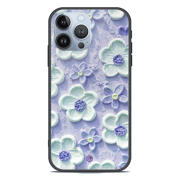 Floral Series Soft Phone Case - Premium Glass Case - Design 4 - iPhone 13 Pro Max