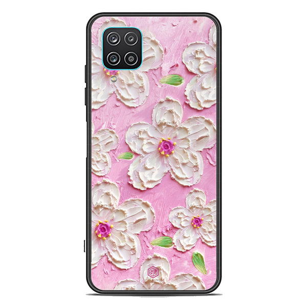 Floral Series Soft Phone Case - Premium Glass Case - Design 5 - Samsung Galaxy A12