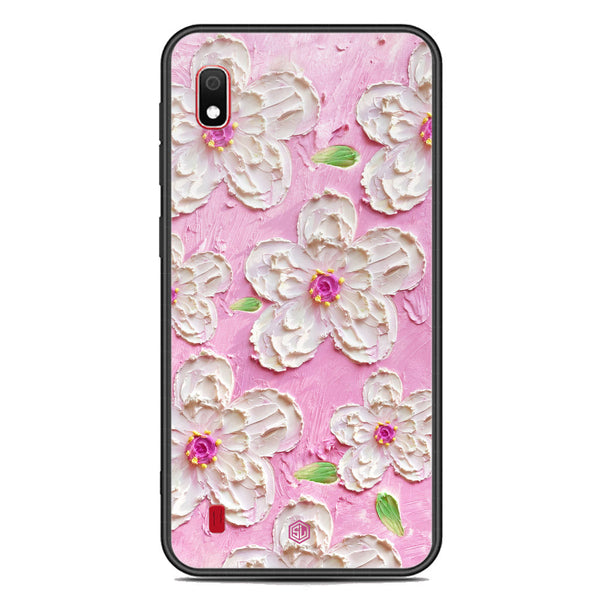 Floral Series Soft Phone Case - Premium Glass Case - Design 5 - Samsung Galaxy A10