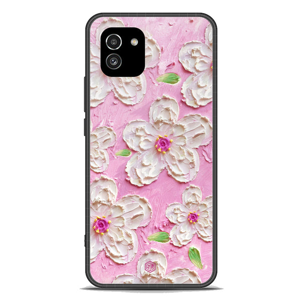 Floral Series Soft Phone Case - Premium Glass Case - Design 5 - Samsung Galaxy A03