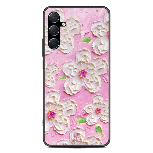 Floral Series Soft Phone Case - Premium Glass Case - Design 5 - Samsung Galaxy M54