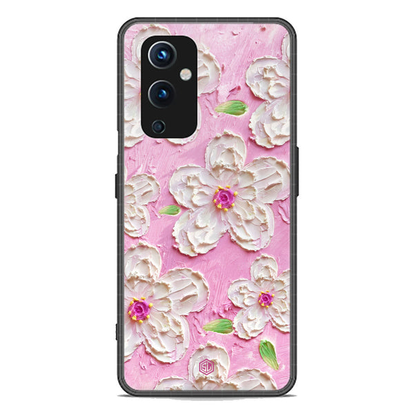 Floral Series Soft Phone Case - Premium Glass Case - Design 5 - OnePlus 9