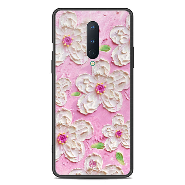 Floral Series Soft Phone Case - Premium Glass Case - Design 5 - OnePlus 8 4G