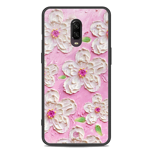 Floral Series Soft Phone Case - Premium Glass Case - Design 5 - OnePlus 6T