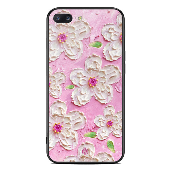 Floral Series Soft Phone Case - Premium Glass Case - Design 5 - OnePlus 5