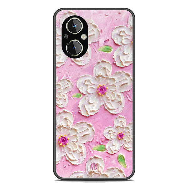 Floral Series Soft Phone Case - Premium Glass Case - Design 5 - Oppo Reno8 Z 5G