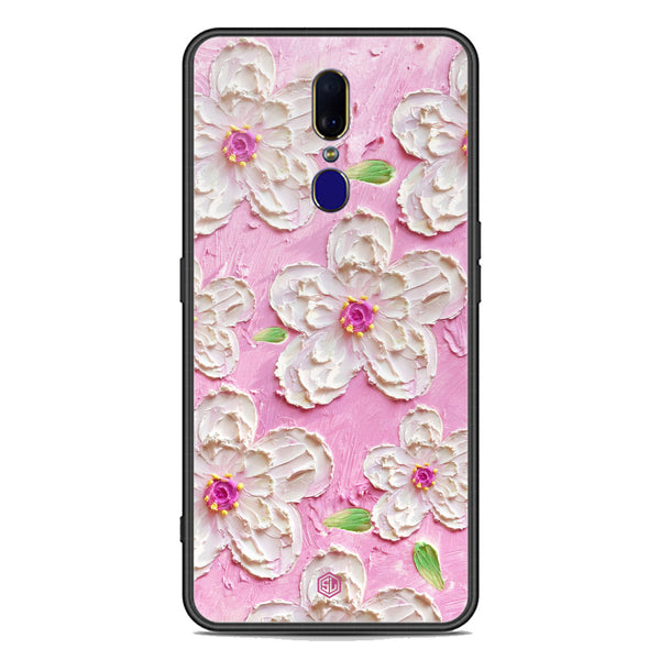 Floral Series Soft Phone Case - Premium Glass Case - Design 5 - Oppo F11