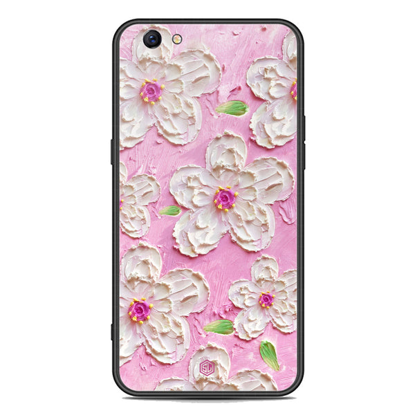 Floral Series Soft Phone Case - Premium Glass Case - Design 5 - Oppo F3 Plus