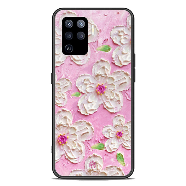 Floral Series Soft Phone Case - Premium Glass Case - Design 5 - Oppo A94