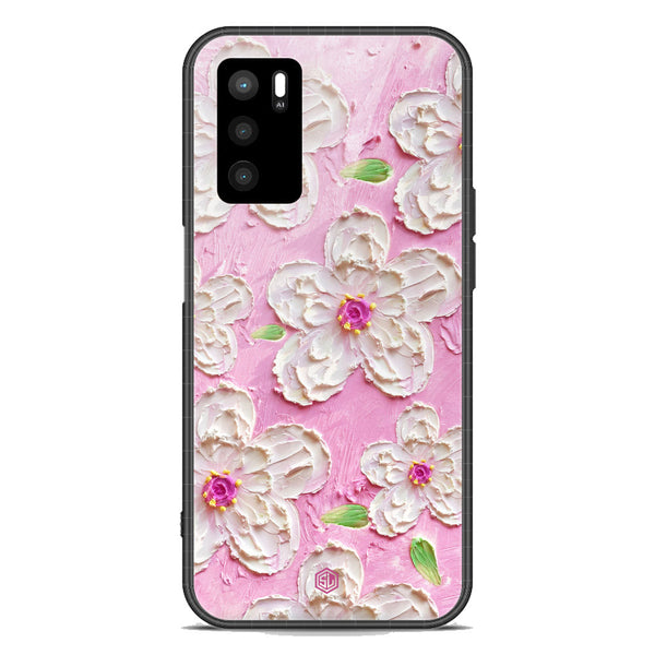 Floral Series Soft Phone Case - Premium Glass Case - Design 5 - Oppo A16
