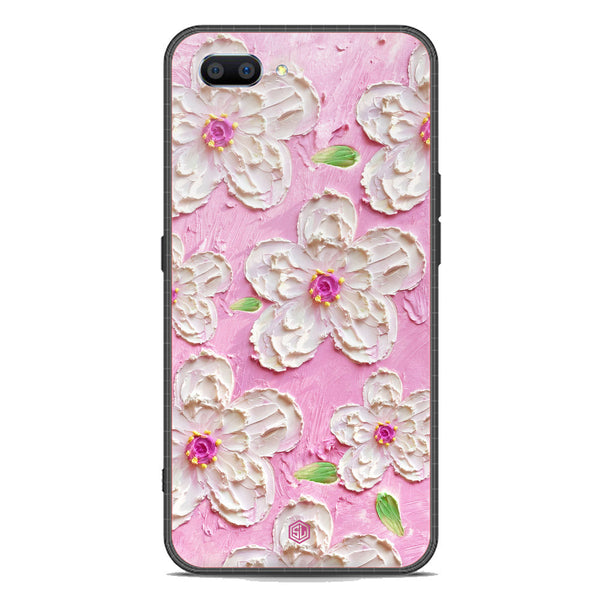 Floral Series Soft Phone Case - Premium Glass Case - Design 5 - Oppo A12e