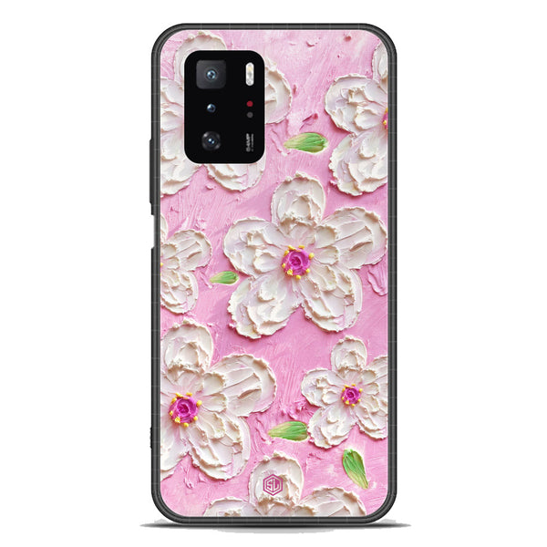 Floral Series Soft Phone Case - Premium Glass Case - Design 5 - Xiaomi Redmi Note 10 Pro 5G