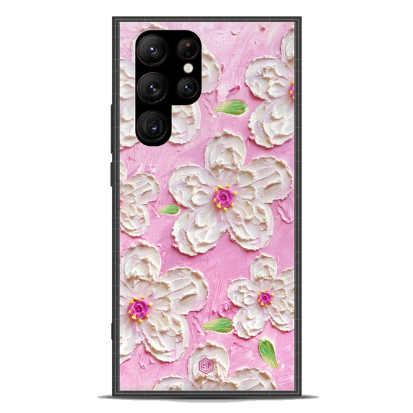 Floral Series Soft Phone Case - Premium Glass Case - Design 5 - Samsung Galaxy S23 Ultra 5G