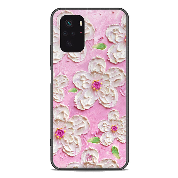 Floral Series Soft Phone Case - Premium Glass Case - Design 5 - Xiaomi Redmi Note 10S