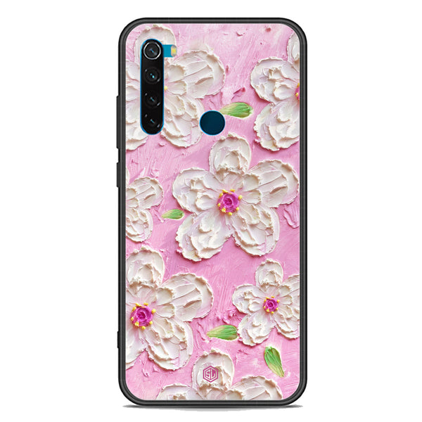 Floral Series Soft Phone Case - Premium Glass Case - Design 5 - Xiaomi Redmi Note 8