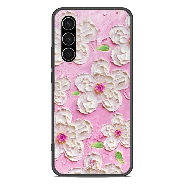 Floral Series Soft Phone Case - Premium Glass Case - Design 5 - Samsung Galaxy S23 5G
